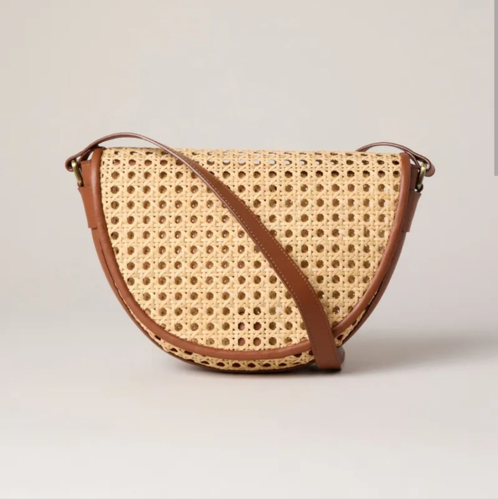 Bembien Luna Straw Shoulder Bag
